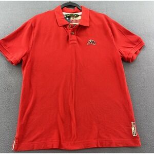 Jeep Shirt Mens Sz XL Red Short Sleeve Polo Embroidered
